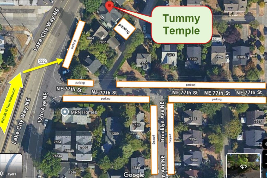 Parking for Seattle Natural Medicine Center - Tummy Temple